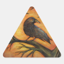 Spooky Raven Tree Sticker
