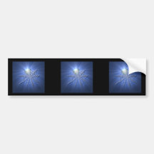 Spooky Shiny Spiderweb Bumper Sticker