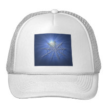 Spooky Shiny Spiderweb Trucker Hats
