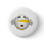 Spooky Smiley Pinback Button
