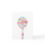 Spoon Food Words, note card