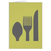 Spoon, Knife & Fork Graphic Cards