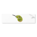 Spoon scooping kiwifruit bumper stickers