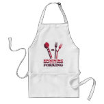 Spooning Leads to Forking Love Romance aprons