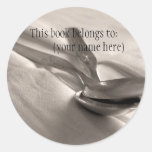 Spoons bookplate sticker