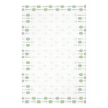 Spoons Pattern, with Green Splat. stationery