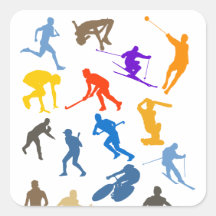 sport2010_Vector_Clipart Square Stickers