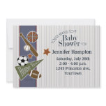 Sports Baby Shower Personalized Invite