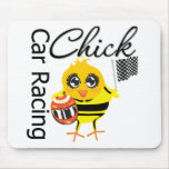 Sports Car Racing Chick mousepads