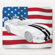 Sports Car - USA Mouse Pad