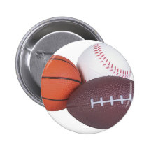 Sports Fan Gifts Basketball Baseball Football Button
