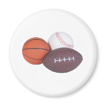Sports Fan Gifts Basketball Baseball Football Magnet