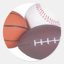 Sports Fan Gifts Basketball Baseball Football Stickers
