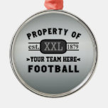 Sports Football: Property of Your Team Customised Christmas Tree Ornaments