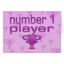 Sports Gifts for Girls : Number 1 Player Card