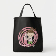 Sports Girl Tennis Tshirts and Gifts Tote Bags