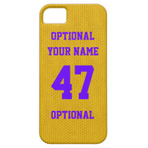 Sports Jersey Template Change Text and Number iPhone 5 Cover