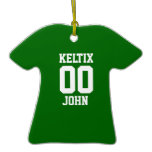 Sports Jersey Template Christmas Ornaments