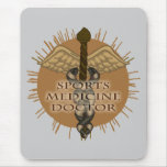Sports Medicine Doctor Caduceus mousepads