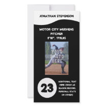 Sports Photo Trading Card, Custom Team