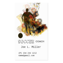 Sports Soccer Running Ball Urban Vector Business Card Templates
