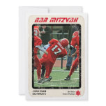 Sports Star Bar Mitzvah Invitation, Red
