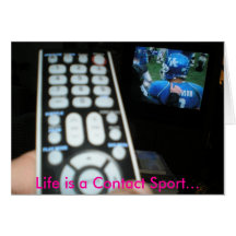 Sports Widow "Seize the Remote" Greeting Card
