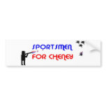 Sportsmen for Cheney bumper stickers