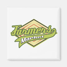 Sporty Farmers Market Magnet