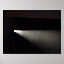 Spotlight against dark background poster