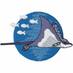 Spotted Eagle Ray embroidered shirts