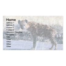 Spotted Hyaena Business Card Template