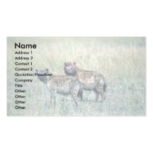 Spotted Hyaenas Business Card Template