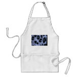 Spotted leopard pattern, grey white and black aprons