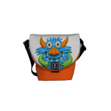 Spotted Yellow Monster Courier Bags