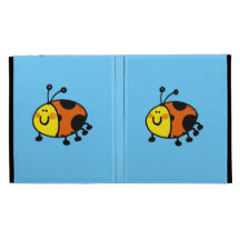 Spotty ladybug iPad folio cases