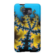 Sprawling In Blue Fractal Samsung Galaxy S Case