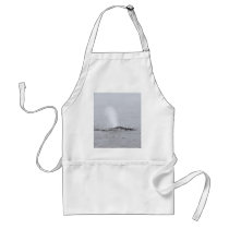 Spray Blowing Humpback Print Apron