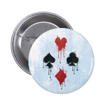 Spray Card Suits Pin