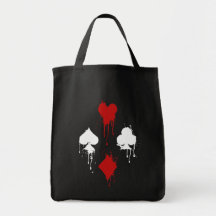 Spray Card Suits Tote Bag