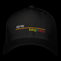 Spray 'Living In Neon' baseball cap embroidered hats