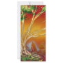 Spray Paint Tree against Red Orange & Back v1 Full Color Rack Card
