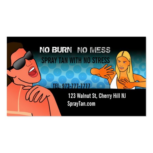 Spray Tan business cards