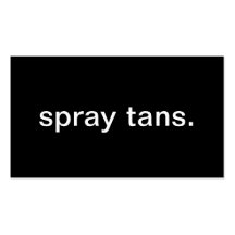 Spray Tans Business Card Template