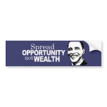 Spread opportunity not wealth Bumpersticker
