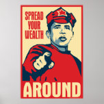 spread your wealth around: Obama parody poster posters