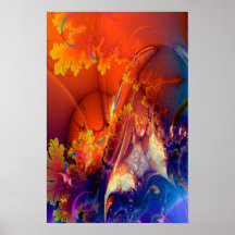 Spreading Sunshine Fractal Art Poster