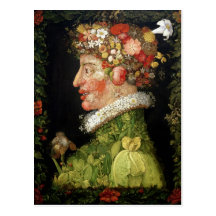 Spring, a series depicting the four seasons postcard
