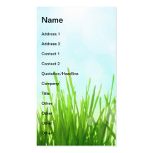 Spring Abstract Nature Background Business Card