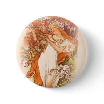 Spring - Alphonse Mucha Art Nouveau